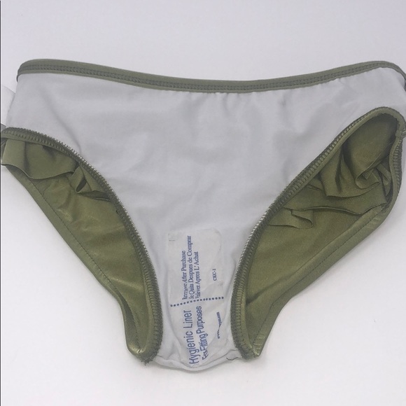 NWT One Shoulder Ruffled Bikini.  Size 12. - Picture 6 of 6